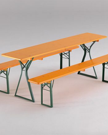 Set Mesa plegable de madera 220x67cm - Eficrea